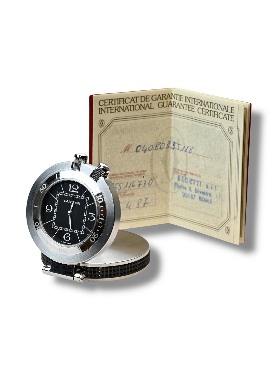 Cartier - Orologio Da Viaggio - Francia Anni 80-photo-4